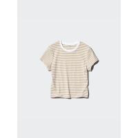 海外代购 优衣库Uniqlo 女款时尚简约条纹圆领短袖上衣舒适柔软 476248_31