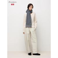 UNIQLO 优衣库 女式经典复古休闲裤 时尚宽松舒适中腰曲线裤 百搭户外透气长裤