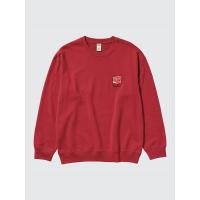 UNIQLO 优衣库 女士卫衣 合作款 舒适休闲 红色柔软舒适 时尚潮流 简约百搭上衣 E478363-000