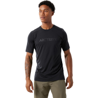 始祖鸟(ARC'TERYX)男士短袖polo衫户外休闲耐磨透气羊毛尼龙拼接运动T恤