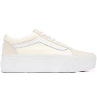 VANS女士厚底系带休闲板鞋 canvas面料防滑耐磨运动鞋