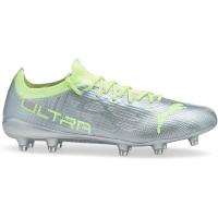 彪马(Puma)女款超轻便足球鞋FG/AG人造草专业竞赛运动 cleats银色