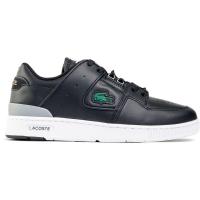 Lacoste男士皮革 lace-up 板鞋休闲运动鞋城市潮流拼接橡胶底潮牌