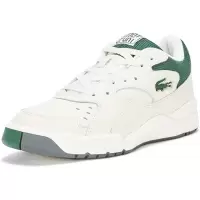 Lacoste复古时尚真皮拼接透气休闲板鞋女80年代经典运动风日常百