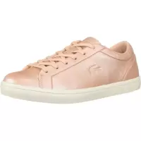 Lacoste女士低帮休闲鞋光滑皮革低帮鞋复古橡胶ToeCap舒适OrthoLi