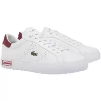 Lacoste女士板鞋休闲鞋百搭运动鞋经典低帮皮革拼接撞色织物橡胶