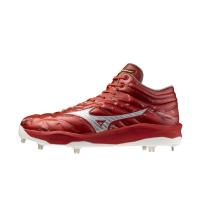 美津浓(Mizuno)男棒球鞋轻量透气防滑耐磨厚底中帮运动户外训练鞋