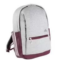 adidas棉涤混纺休闲运动背包多功能大容量通勤学生包