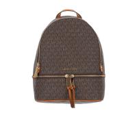 Michael Kors奢侈品箱包女中号Rhea logo印花双肩包 30S7GEZB1B-200 舒适流行