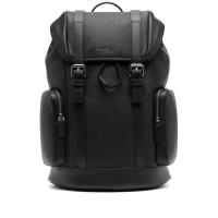 Michael Kors牛皮商务双肩包男士多功能按扣电脑背包