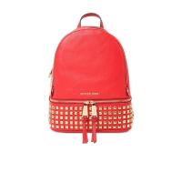 迈克·科尔斯(MICHAEL KORS)女式双肩包铆钉装饰可调肩带轻便耐用人造皮革背包