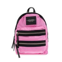 MARC JACOBS粉红撞黑高颜值轻奢风尼龙女包通勤百搭简约休闲双肩包