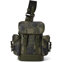 COACH男士户外背包时尚迷彩印花多功能便携旅行包