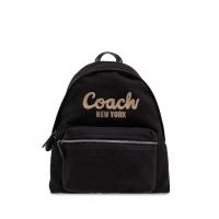 COACH女士多功能耐用织物背包大容量可调节时尚百搭黑包