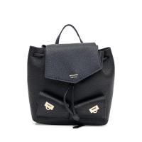 Salvatore Ferragamo女士皮革双肩包时尚简约单 compartment背包休闲出行