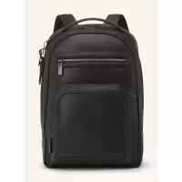 TUMI男士真皮双肩包带笔记本电脑隔层多功能旅行背包