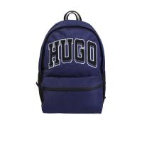 Hugo boss徽标双肩包可调肩带大容量男士休闲背包