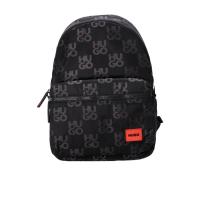 Hugo boss男士商务旅行通勤双肩包锦纶材质轻便耐用拉链闭合设计