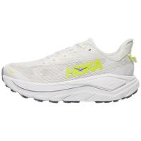 Hoka One One跑步鞋男缓震抓地力强透气耐用白色荧光绿点缀