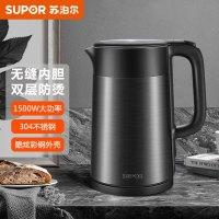 苏泊尔(SUPOR)电水壶电热水壶烧水壶开水壶煮水壶热水壶1.7L双层防烫304不锈钢内胆SW-17S32A