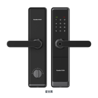 凯迪仕智能锁A6-W 星空黑 指纹锁家用防盗门锁 磁卡锁电子锁密码锁