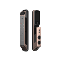 凯迪仕(KAADAS)K60-VP智能锁密码锁家用防盗门锁全自动指纹锁 可视猫眼智能锁 室内清晰彩屏 红古铜