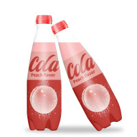 晃动桃味可乐400ml