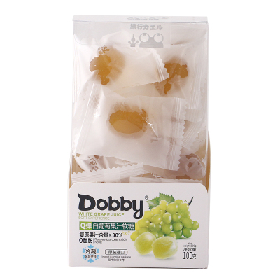 Dobby哆比Q弹白葡萄果汁软糖100g