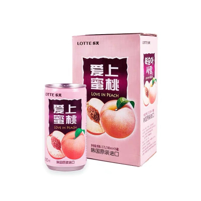 乐天水蜜桃汁180ml