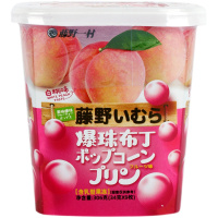 藤野一村爆珠果冻布丁306g(白桃味)