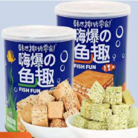 韩世-鱼趣罐装 海苔味鱼柳粒45g