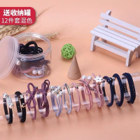 【韩国头绳】甲门(JIAMEN) 【随机混色8件】少女网红橡皮筋头饰小清新皮套简约扎头森女系发圈