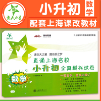 交大之星小升初全真模拟试卷数学五六/56年级小学升初中直通上海名校小升初模拟卷小学升初中小学升学考试模拟卷上海版历年真题