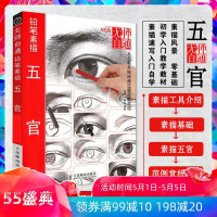 铅笔素描五官超精解析 无师自通 素描入门自学零基础 人物五官素描书入门自学零基础教程 人物素描绘画速写书 五官素描指南R