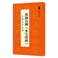 集颜真卿多宝塔碑 王维五言古诗 翰墨诗词大汇中国历代名碑名帖丛书陆有珠著米字格楷书毛笔书法字帖临摹本书法练习安徽美术出版