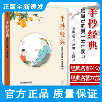 手抄经典 给自己的第一本中医书 中医手抄经典丛书 张岳 赵娜 王路川 编著 中医经典名言名著中医基础理论书籍传统文化知