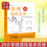 透视如此简单--20步掌握透视基本原理 西方经典美术技法 透视基础原理教程 250幅素描图例透视学方法美术教材书籍入门