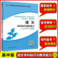 语文学科知识与教学能力高中版2021年新版 国家教师资格考试专用教材 国家统考 中学教师资格证 正版 华东师范大学出