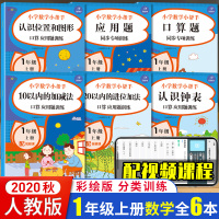 人教版小学数学小帮手一年级上册数学专项同步训练1年级上册口算应用题训练10以内的加减法一年级上册认识钟表20以内的加减