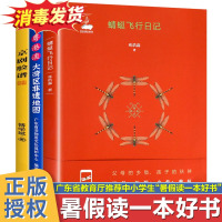 2021年暑假读一本好书全3册蜻蜓飞行日记+粤港澳大湾区非遗地图+京剧脸谱广东省教育厅儿童文学读物中小学生课外阅读书籍