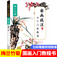 国画技法从入门到精通 水墨画梅兰竹菊中国画图册范本大全 国画临摹画册零基础教程书入门书籍 国画技法初学者自学少儿童美术