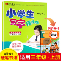 田雪松硬笔书法系列 小学生写字课课练三年级上册 语文字帖2020年新人教版上册生字练字帖 小学生写字同步课课楷书钢