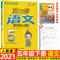 2021春新版帮你学课堂练习册五年级下册语文人教版 小学5五下语文帮你学课堂练习册课时作业本一课一练内含答案试卷