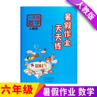 [正版]新版 六年级暑假作业天天练人教版数学书同步训练 小学6六年级下学期下册暑假作业本练习册假期教辅资料暑假作业六年级