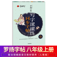 [正版]一笔好字 写字课课练同步字帖人8年级上册人教版 学生字帖楷书练字 神器初中生汉字笔画顺序硬笔书法练字本临摹钢笔行