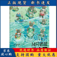 B[正版B] 14只老鼠系列 14只老鼠洗衣服 岩村和朗著 享受自然之美体会亲情之爱童书 3-6岁
