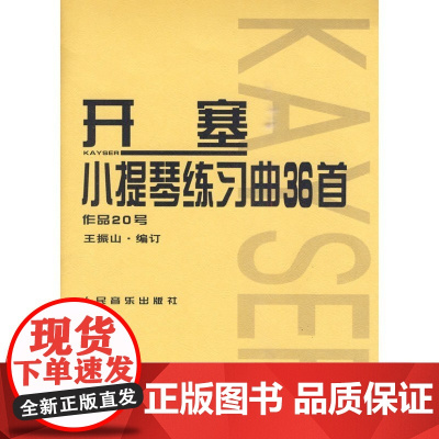 [正版直发]开塞小提琴练习曲36首 作品20号 (德)开塞 作曲,王振山 9787103038475