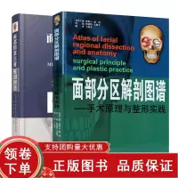 [正版b]面部分区解剖图谱 手术原理与实践+面部精准注射解剖图谱 两本套 面部除皱术的临床应用解剖 辽宁科学技术出版