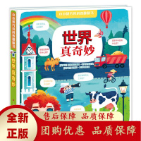 世界真奇妙/全球经典创意儿童科普翻翻书 8大主题10大跨页情境,40多个不规则翻页,全面立体地解读果园等不同地方的事物[