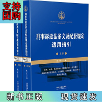 B[正版]刑事诉讼法条文及配套规定适用指引(上、下册)